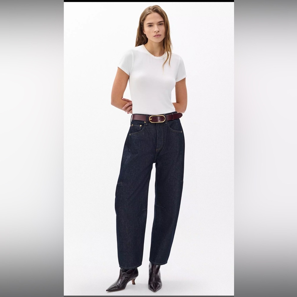 rag & bone Chase barrel jeans in rinse